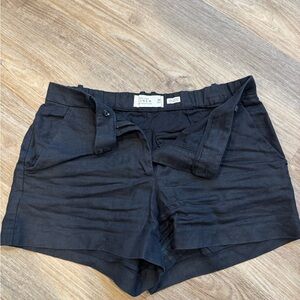 Abercrombie & Fitch Black Linen Women's Shorts